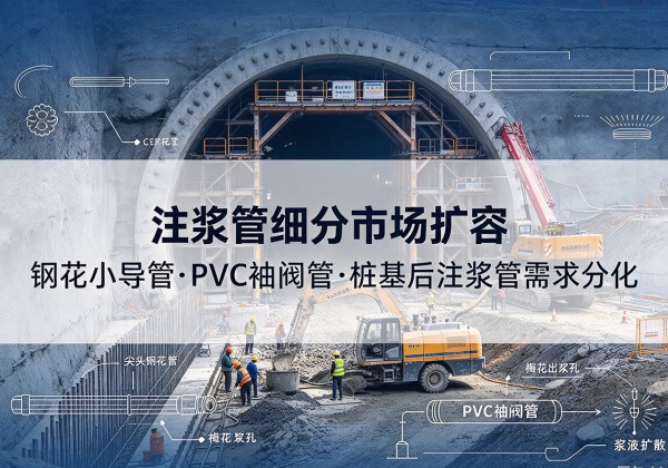洋县注浆管细分市场扩容，隧道钢花小导管、PVC 袖阀管、桩基后注浆管需求分化